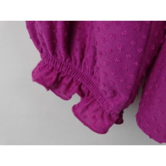 Lane Bryant Women's Top Plus Size 22/24 3X Purple Long Sleeve Peplum Shirt - Picture 7 of 12